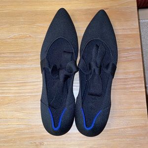 ROTHY’S BLACK BOW SHOES FLATS BALLET 9.5